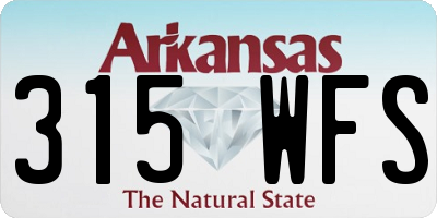AR license plate 315WFS