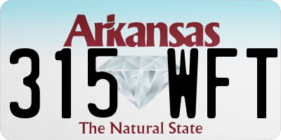 AR license plate 315WFT