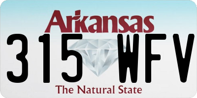 AR license plate 315WFV