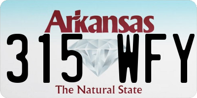 AR license plate 315WFY
