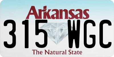 AR license plate 315WGC