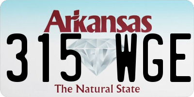 AR license plate 315WGE