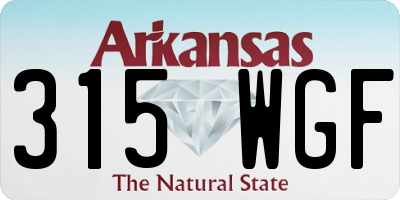 AR license plate 315WGF