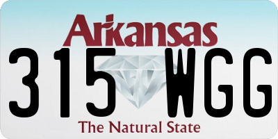 AR license plate 315WGG