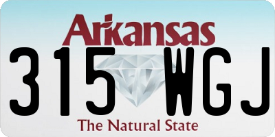 AR license plate 315WGJ