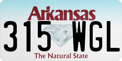AR license plate 315WGL