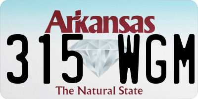 AR license plate 315WGM