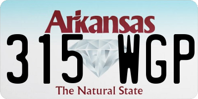 AR license plate 315WGP