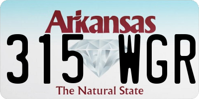 AR license plate 315WGR