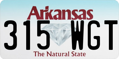 AR license plate 315WGT