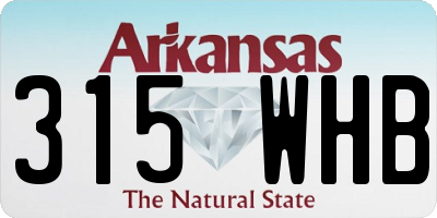 AR license plate 315WHB