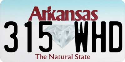 AR license plate 315WHD
