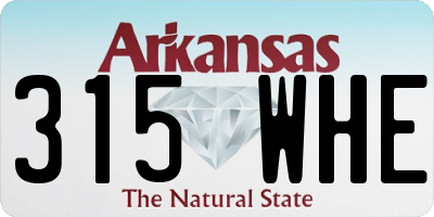 AR license plate 315WHE
