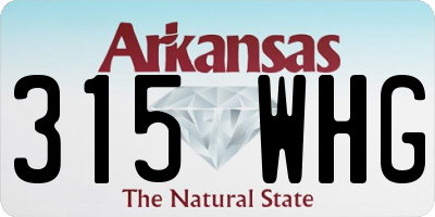 AR license plate 315WHG