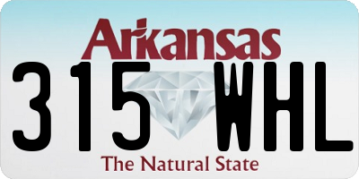 AR license plate 315WHL