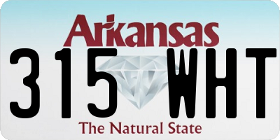 AR license plate 315WHT