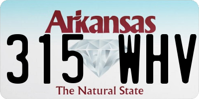 AR license plate 315WHV