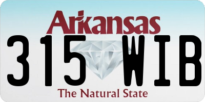 AR license plate 315WIB