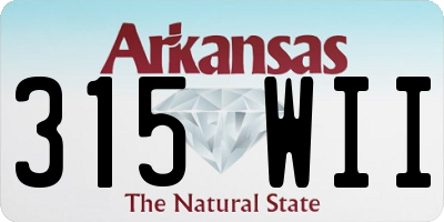 AR license plate 315WII