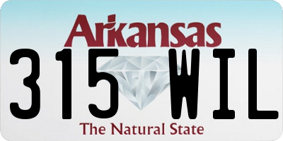 AR license plate 315WIL