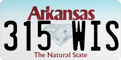 AR license plate 315WIS