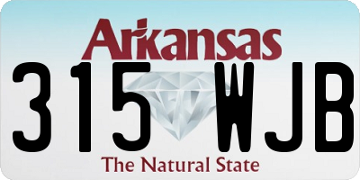AR license plate 315WJB