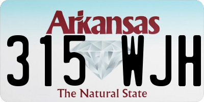 AR license plate 315WJH