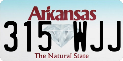 AR license plate 315WJJ