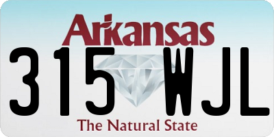 AR license plate 315WJL