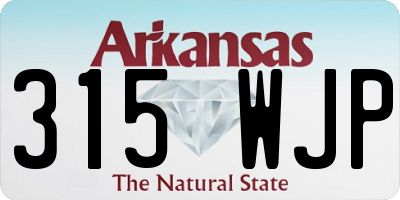AR license plate 315WJP