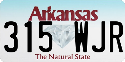 AR license plate 315WJR