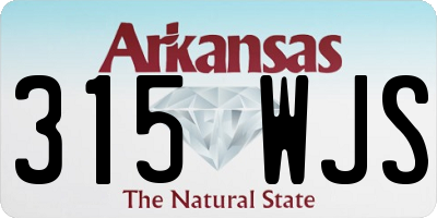 AR license plate 315WJS
