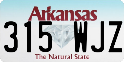 AR license plate 315WJZ
