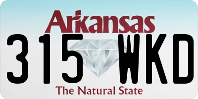 AR license plate 315WKD