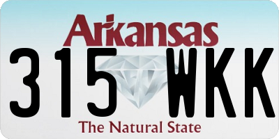 AR license plate 315WKK