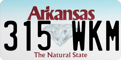 AR license plate 315WKM
