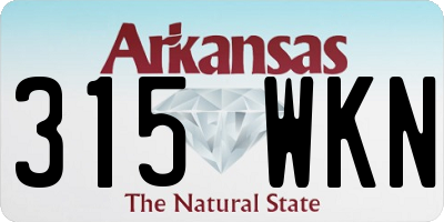AR license plate 315WKN