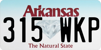 AR license plate 315WKP