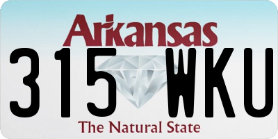 AR license plate 315WKU