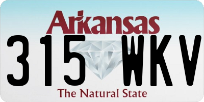 AR license plate 315WKV
