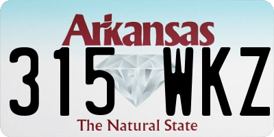 AR license plate 315WKZ