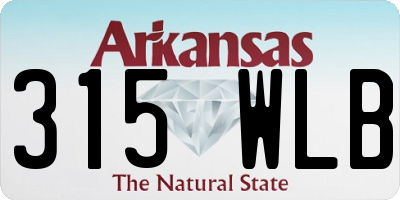 AR license plate 315WLB
