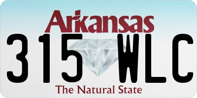 AR license plate 315WLC