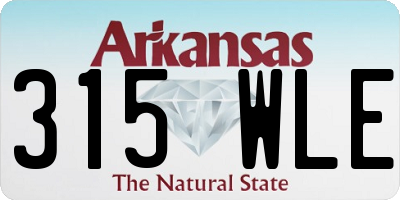 AR license plate 315WLE