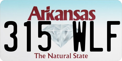 AR license plate 315WLF