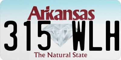 AR license plate 315WLH