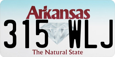 AR license plate 315WLJ