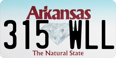 AR license plate 315WLL