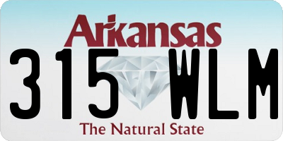 AR license plate 315WLM