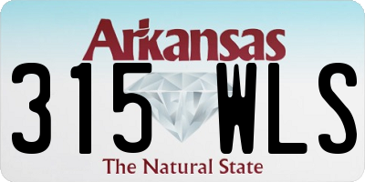 AR license plate 315WLS